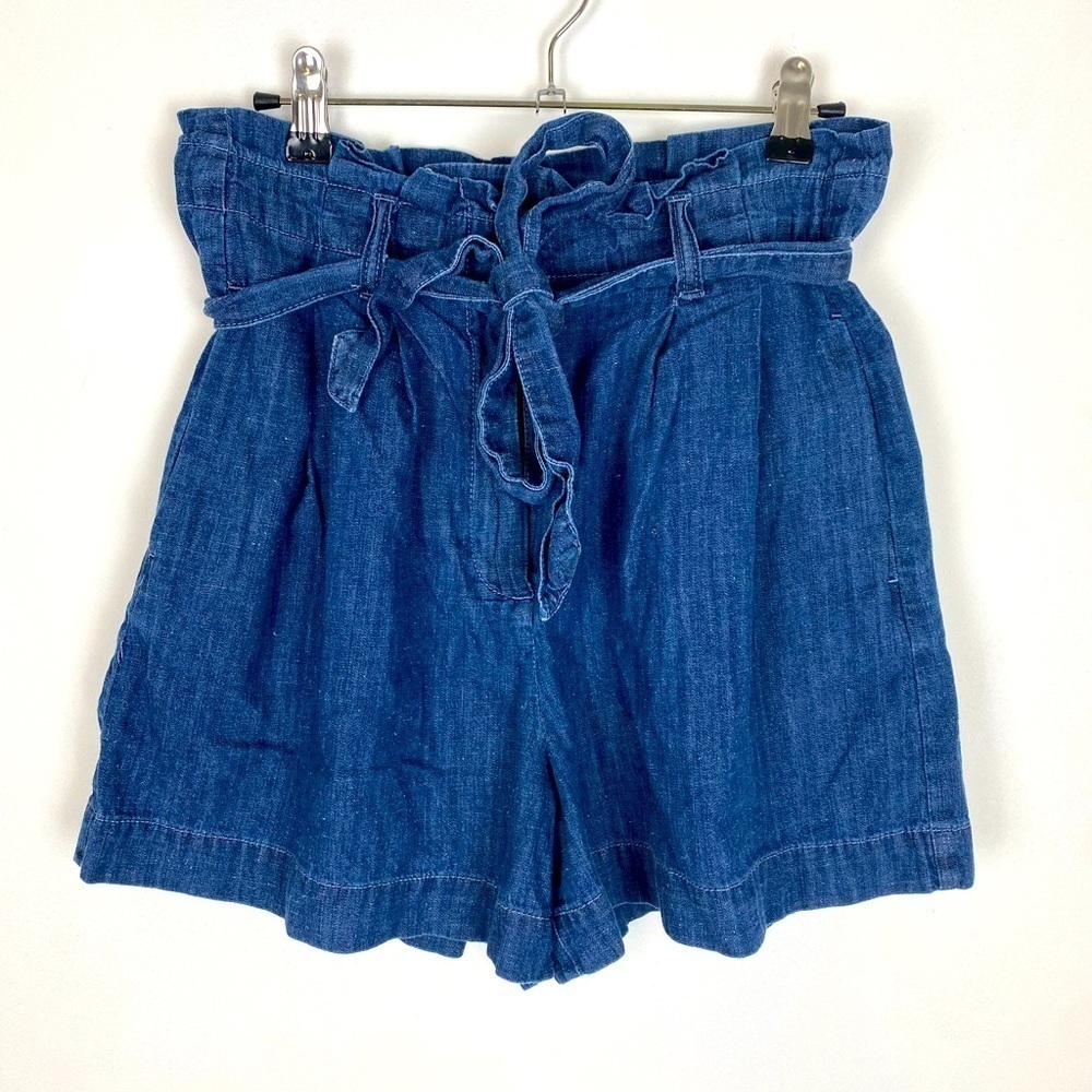 J Crew Paperbag Short in Santa Ana Wash, Size 4, Paperbag Waist Boho Shorts
